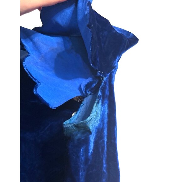 1930s Openhym's Debuvel Transparent Velvet Dress — Art Deco Silk Velvet Gown - Picture 12 of 16